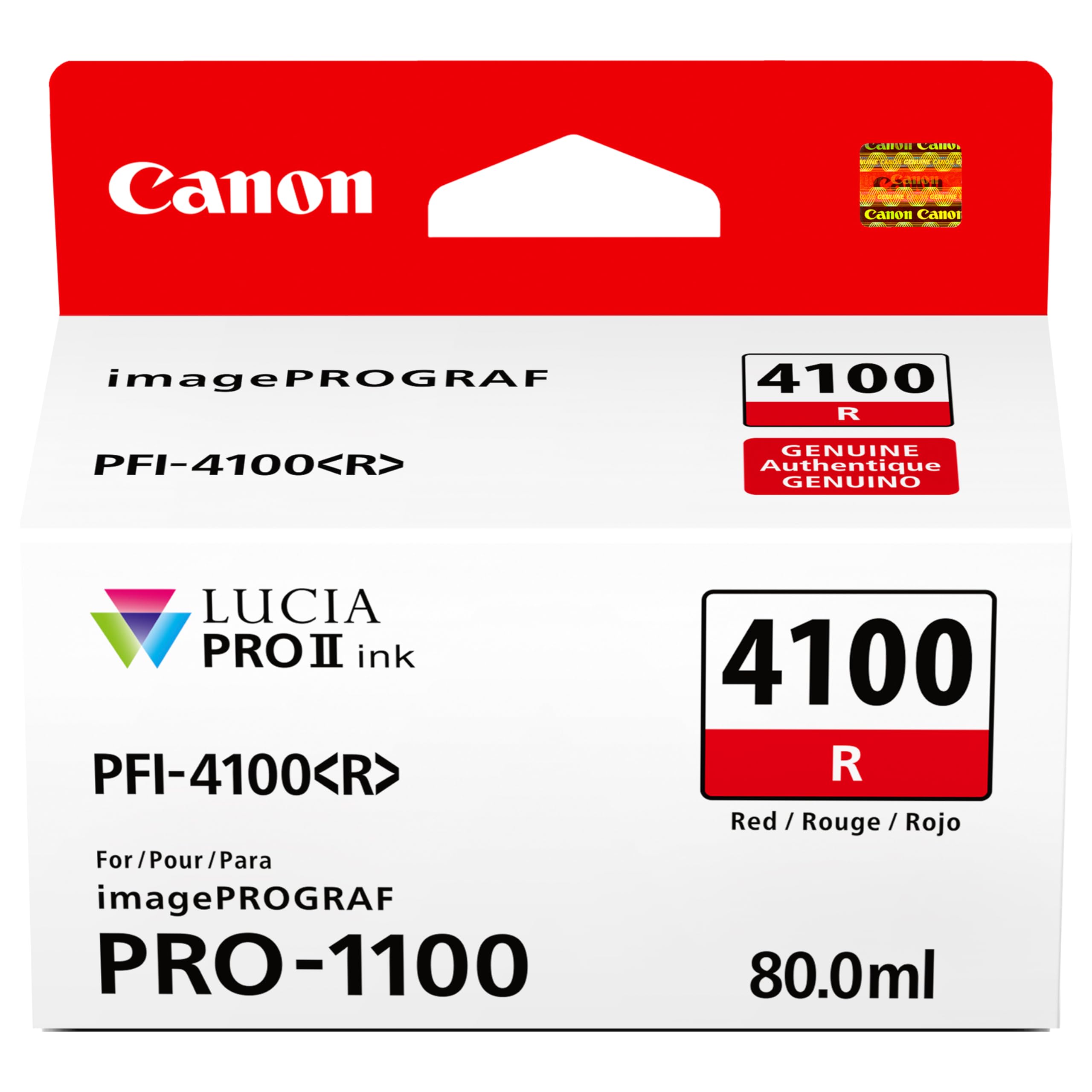 Amazon.co.jp: Canon PFI-4100 純正赤インクタンク imagePROGRAF PRO